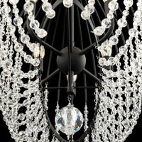 Voliere 6 Light Crystal Oval Pendant