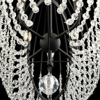 Voliere 6 Light Crystal Oval Pendant