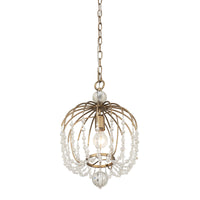 Voliere 1 Light Crystal Pendant