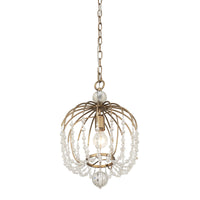 Voliere 1 Light Crystal Pendant