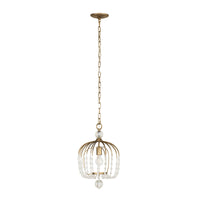 Voliere 1 Light Crystal Pendant