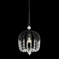 Voliere 1 Light Crystal Pendant