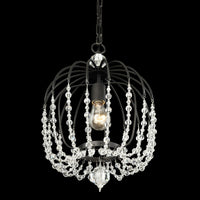 Voliere 1 Light Crystal Pendant