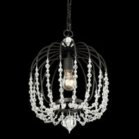 Voliere 1 Light Crystal Pendant