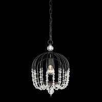 Voliere 1 Light Crystal Pendant