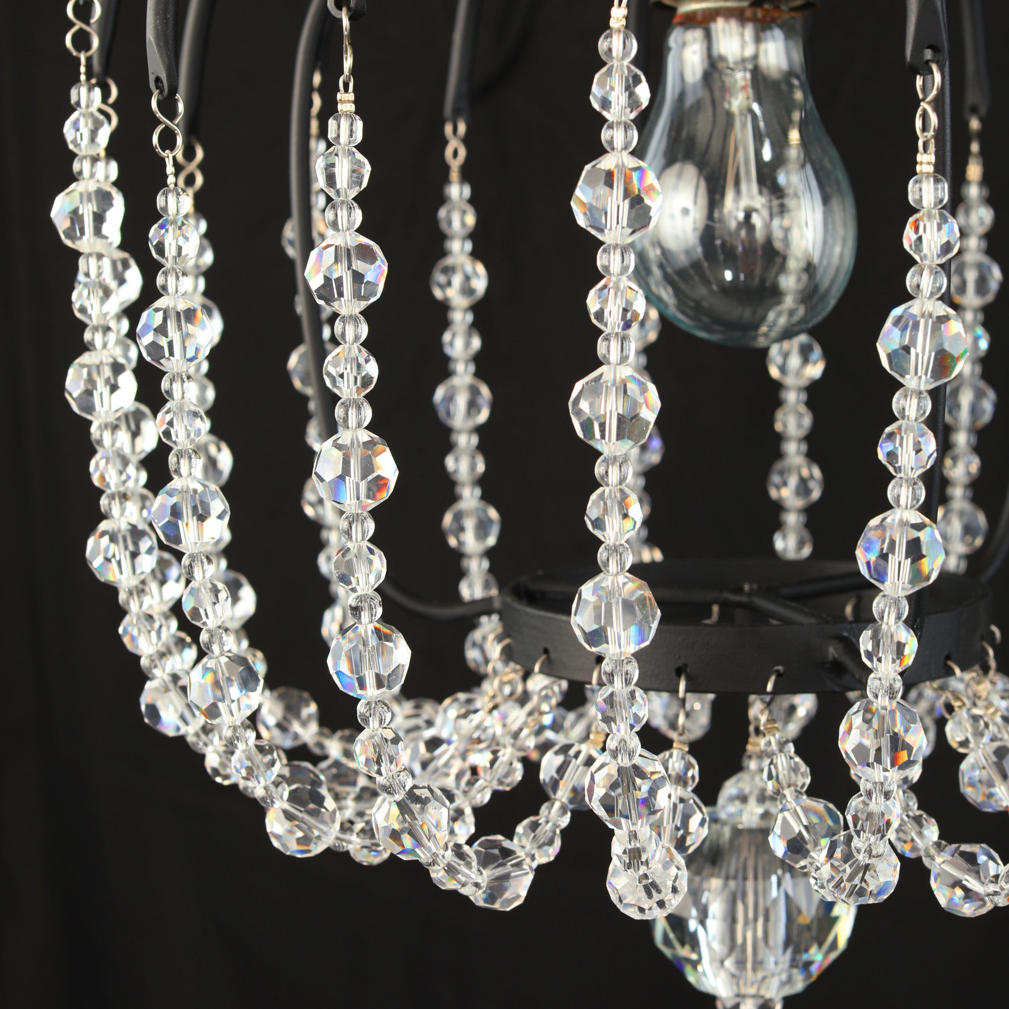Voliere 1 Light Crystal Pendant