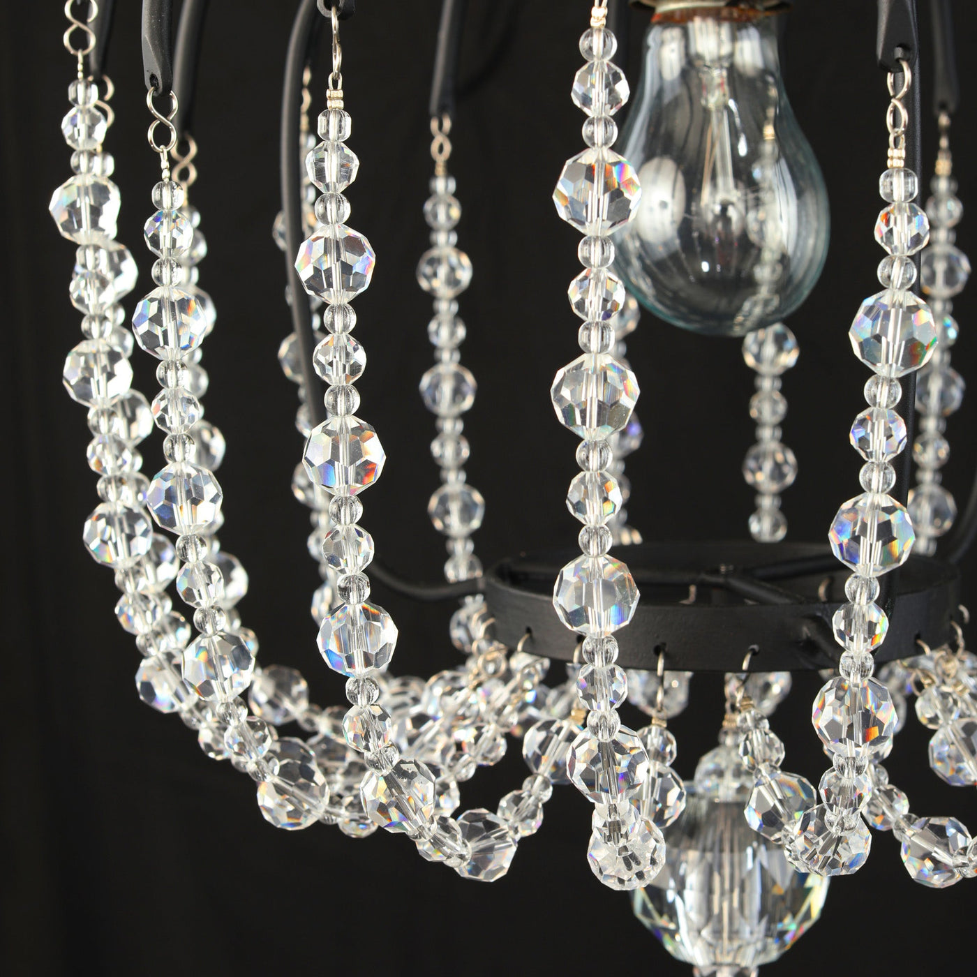 Voliere 1 Light Crystal Pendant