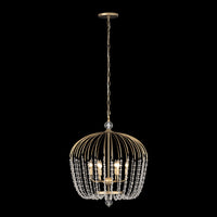 Voliere 6 Light Crystal Tall Pendant