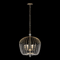 Voliere 6 Light Crystal Tall Pendant