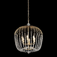 Voliere 6 Light Crystal Tall Pendant