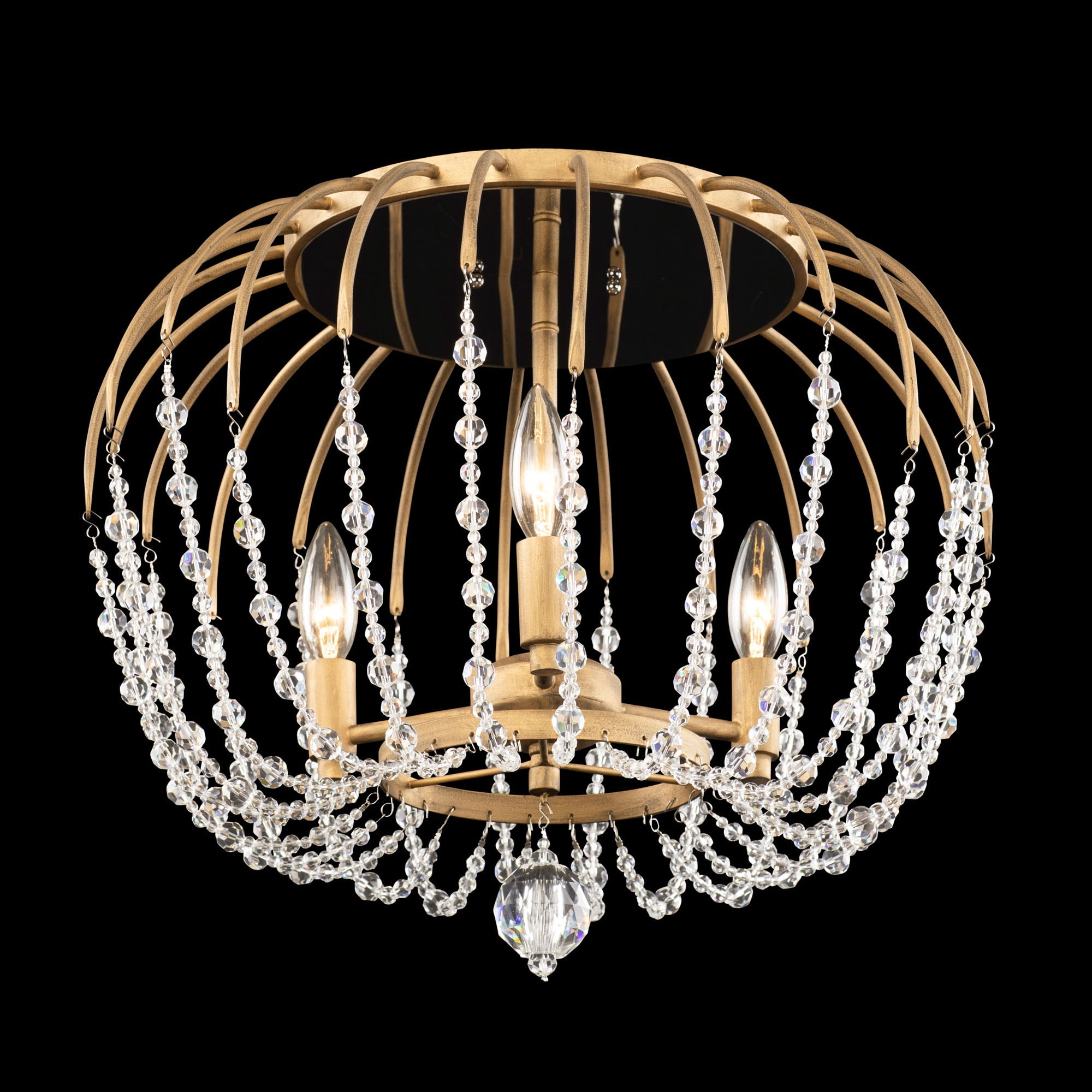 Voliere 3 Light Semi-Flush Mount