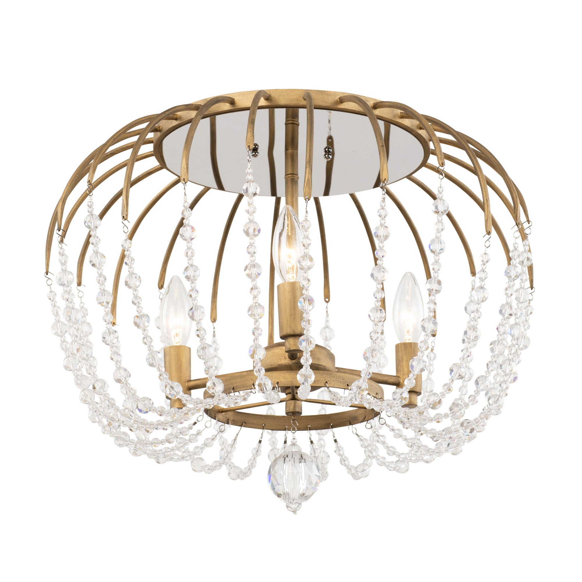 Voliere 3 Light Semi-Flush Mount