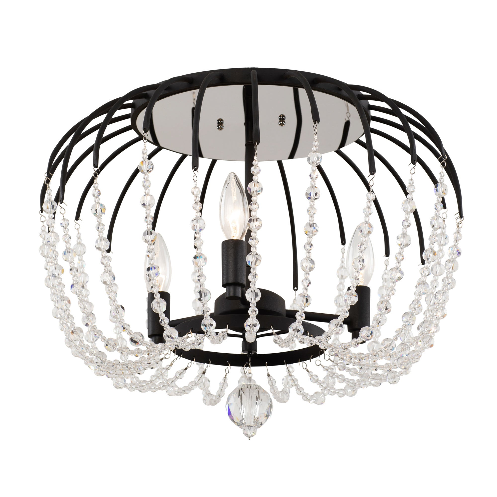 Voliere 3 Light Semi-Flush Mount