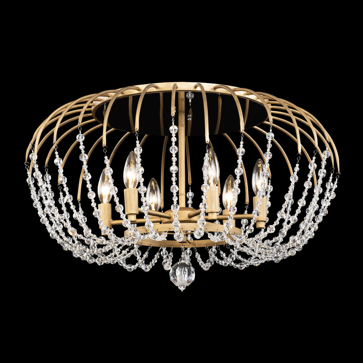 Voliere 6 Light Semi-Flush Mount