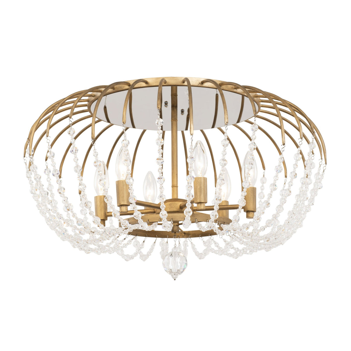 Voliere 6 Light Semi-Flush Mount