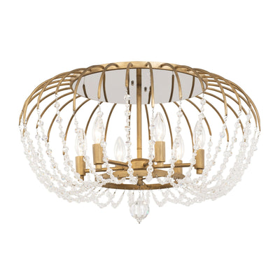 Voliere 6 Light Semi-Flush Mount