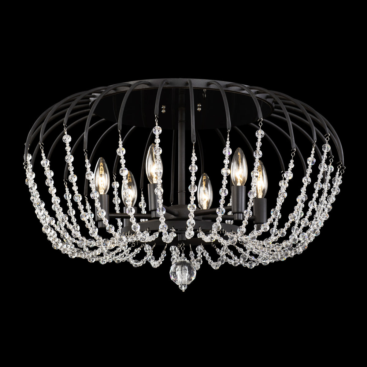 Voliere 6 Light Semi-Flush Mount