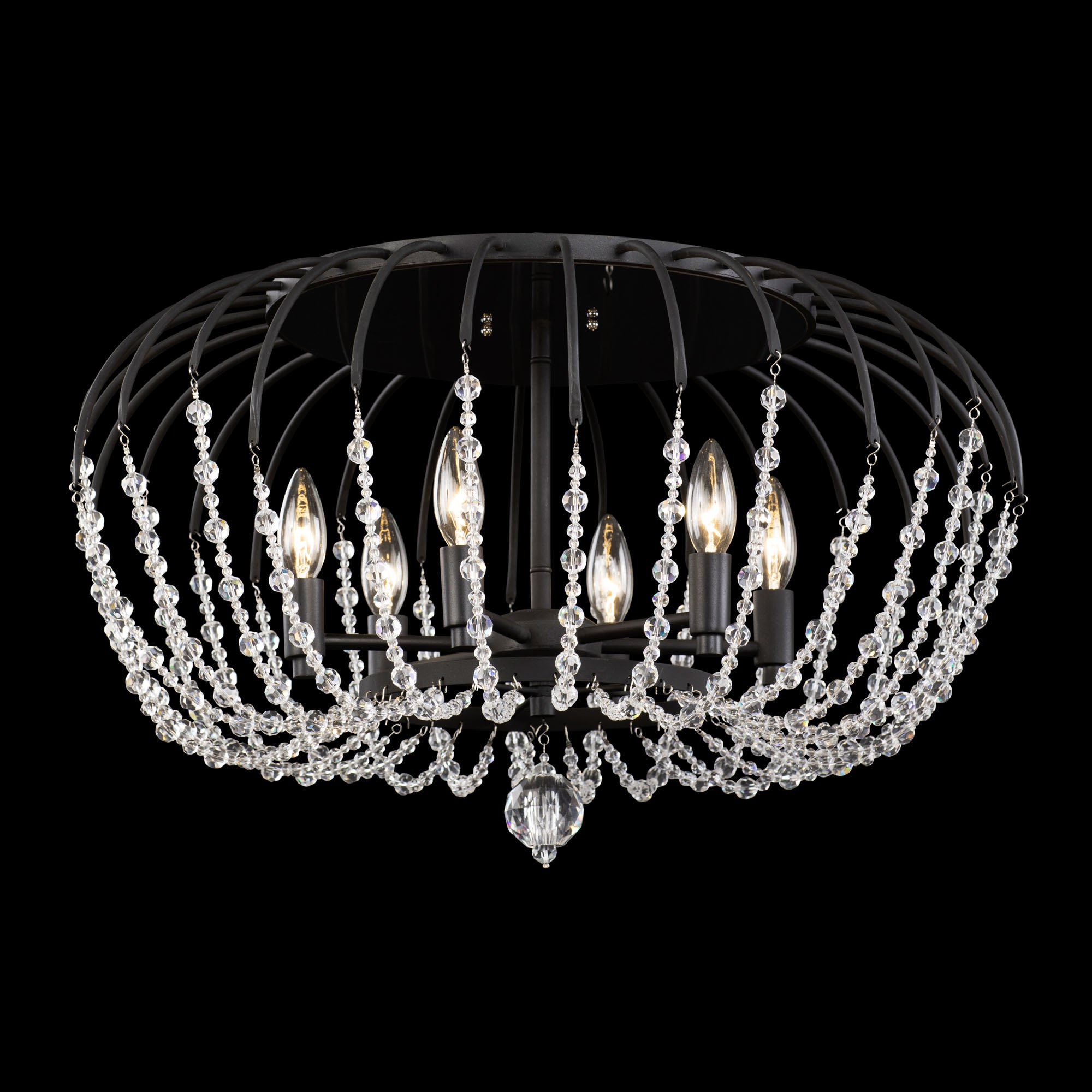 Voliere 6 Light Semi-Flush Mount