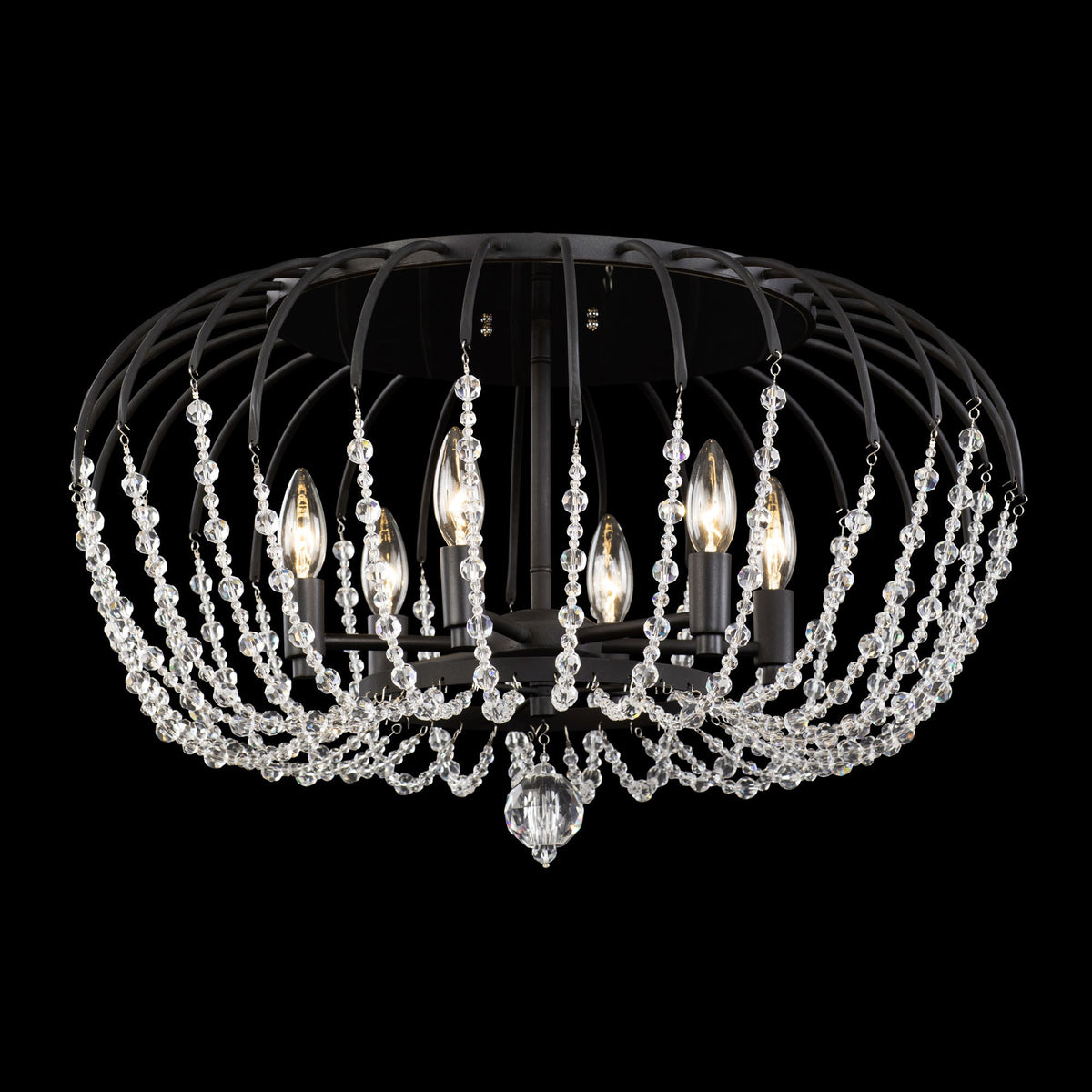 Voliere 6 Light Semi-Flush Mount