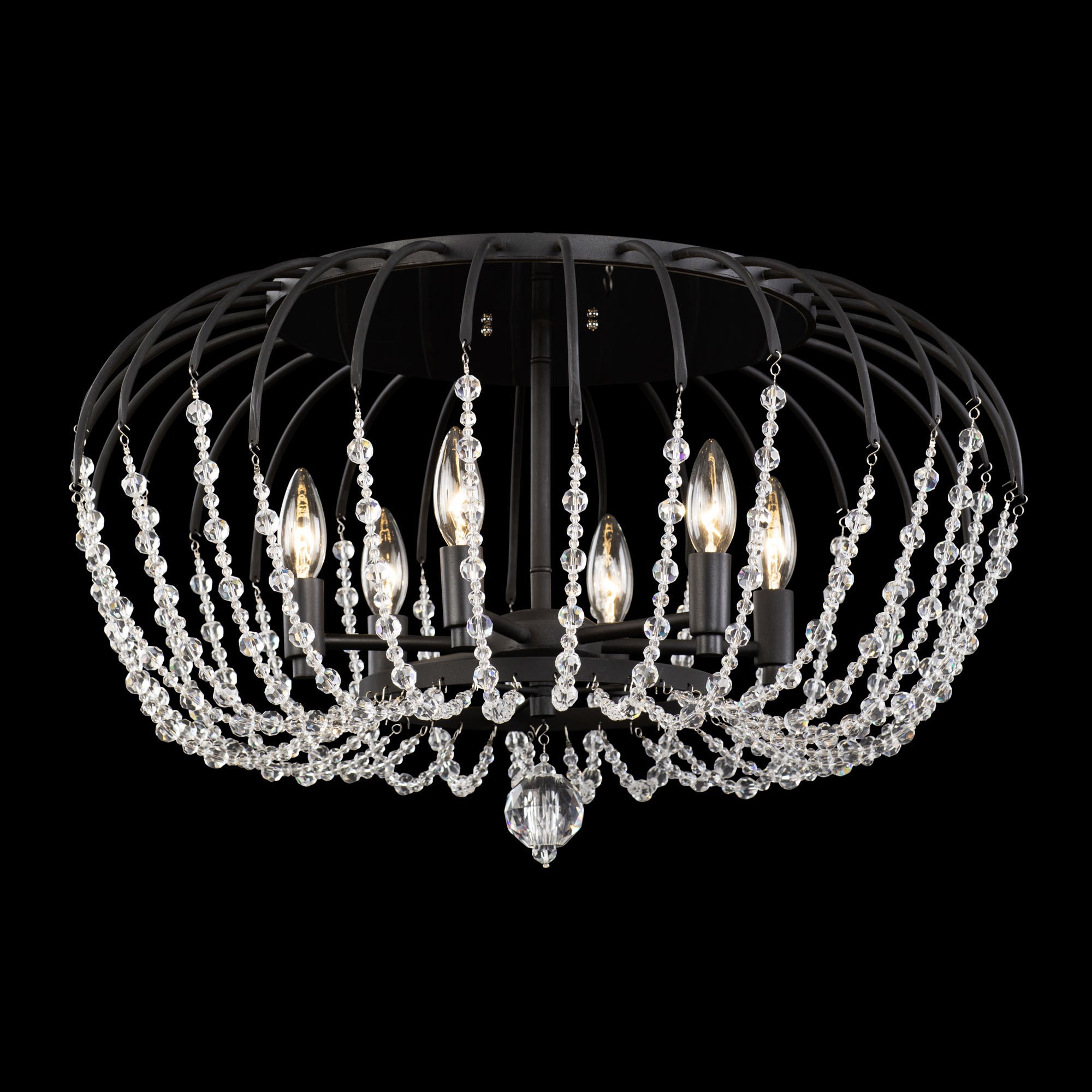 Voliere 6 Light Semi-Flush Mount