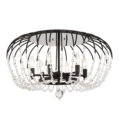 Voliere 6 Light Semi-Flush Mount