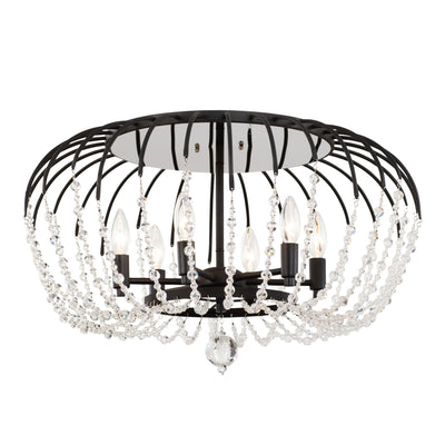 Voliere 6 Light Semi-Flush Mount