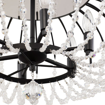 Voliere 6 Light Semi-Flush Mount