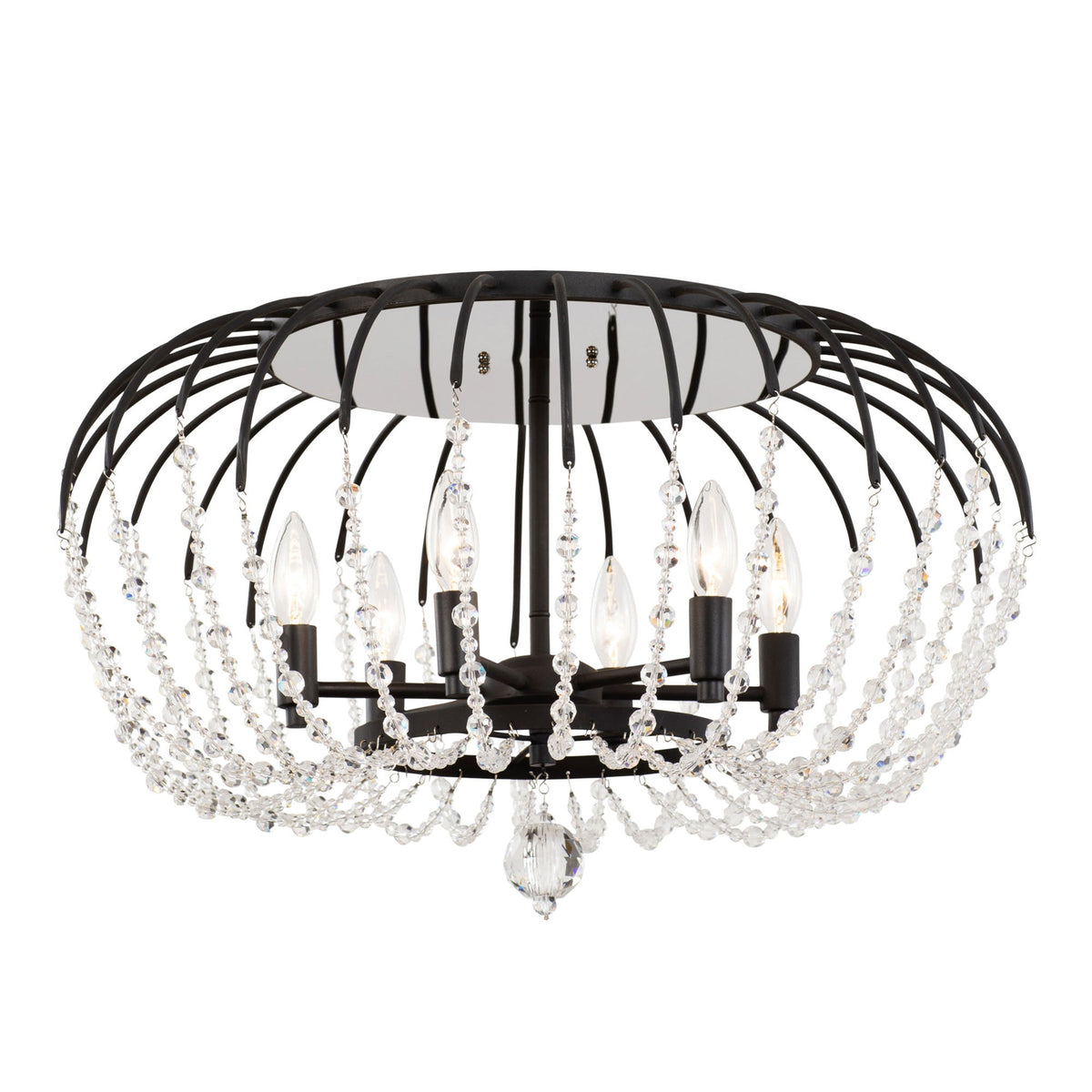Voliere 6 Light Semi-Flush Mount
