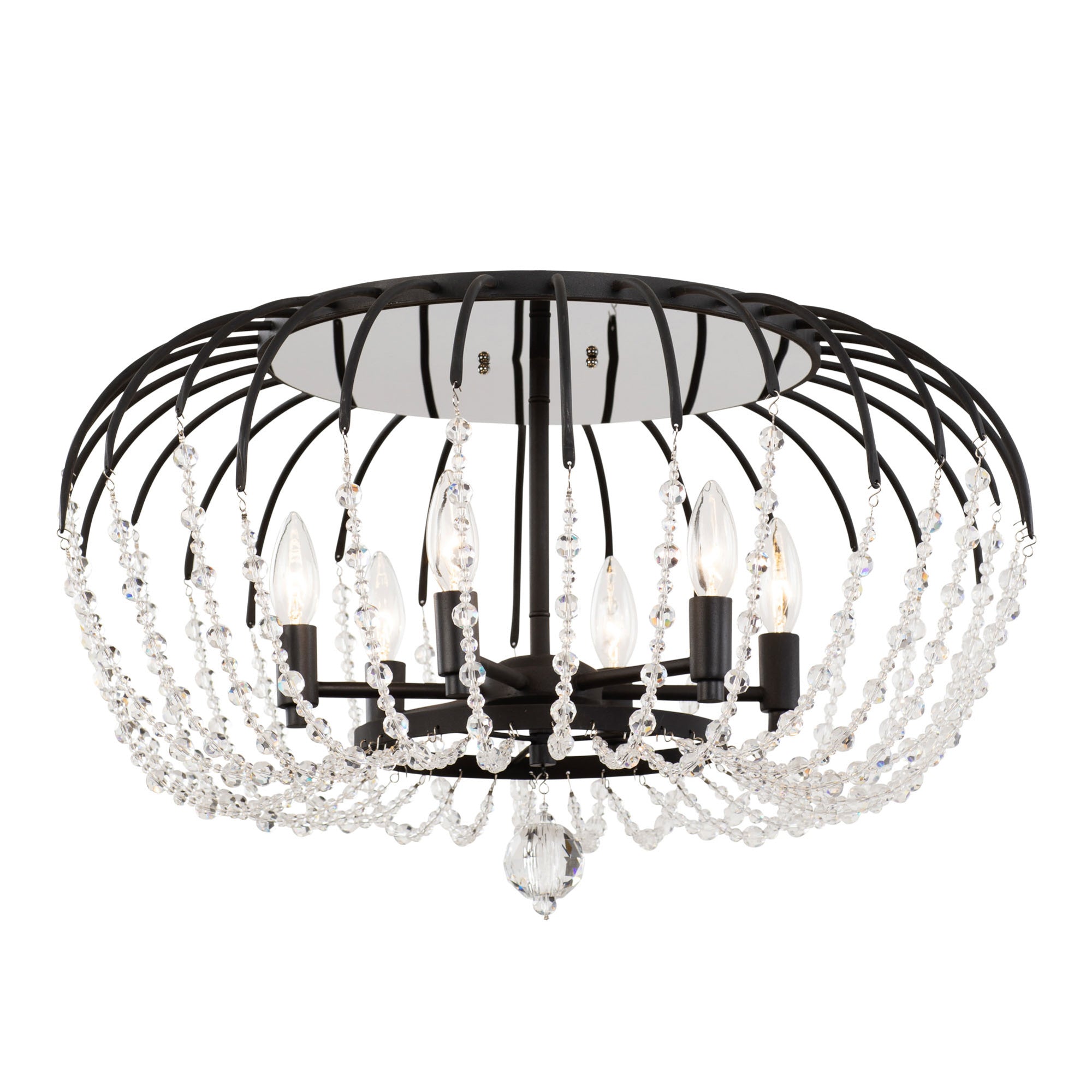 Voliere 6 Light Semi-Flush Mount