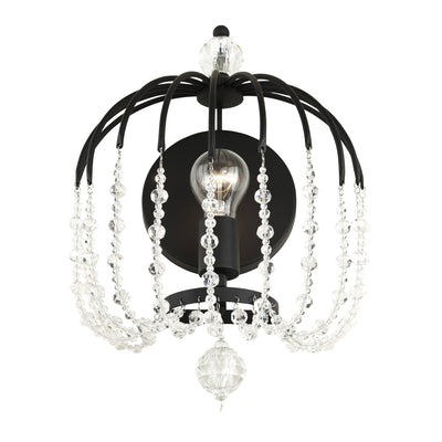 Voliere 1 Light Crystal Wall Sconce