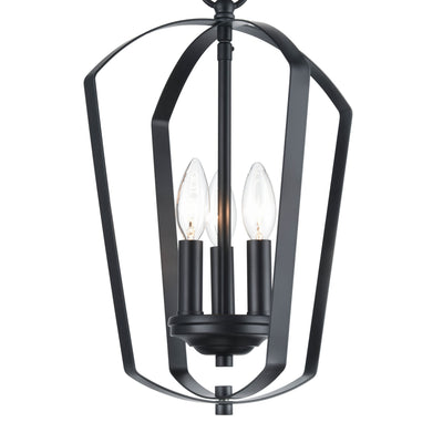 16.75'' Ivey Lake Matte Black 3 Light Pendant