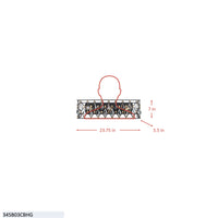 Windsor 3 Light Crystal Bath