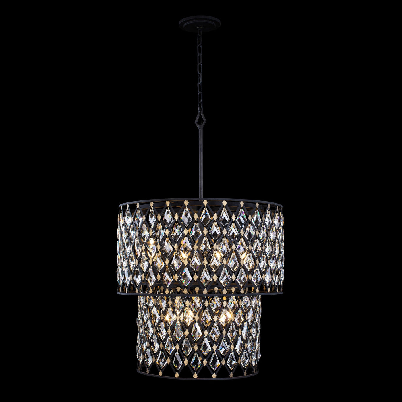 Windsor 7 Light 2-Tier Crystal Chandelier