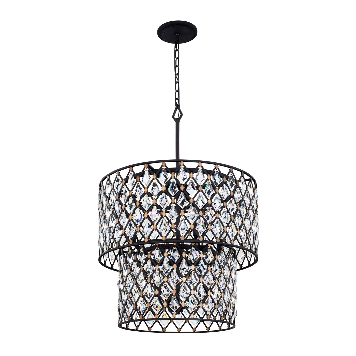 Windsor 7 Light 2-Tier Crystal Chandelier