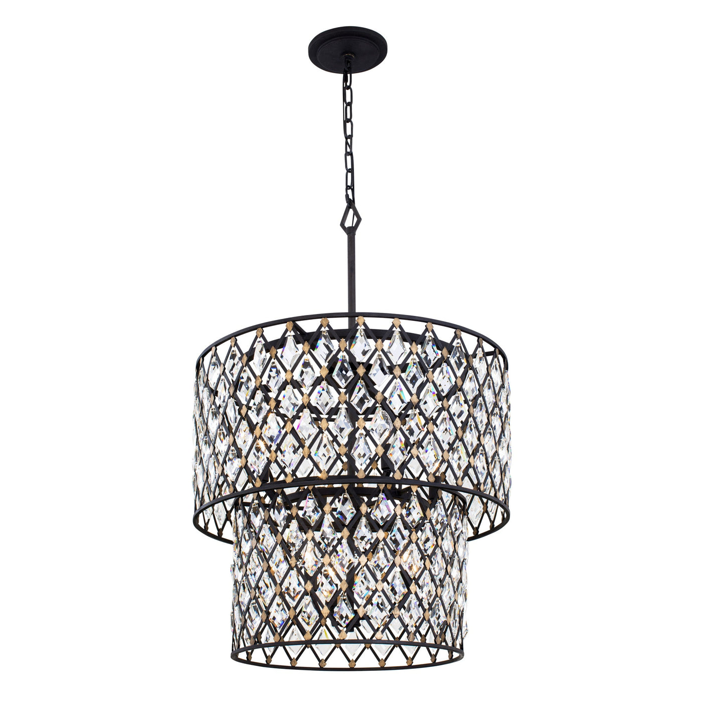 Windsor 7 Light 2-Tier Crystal Chandelier