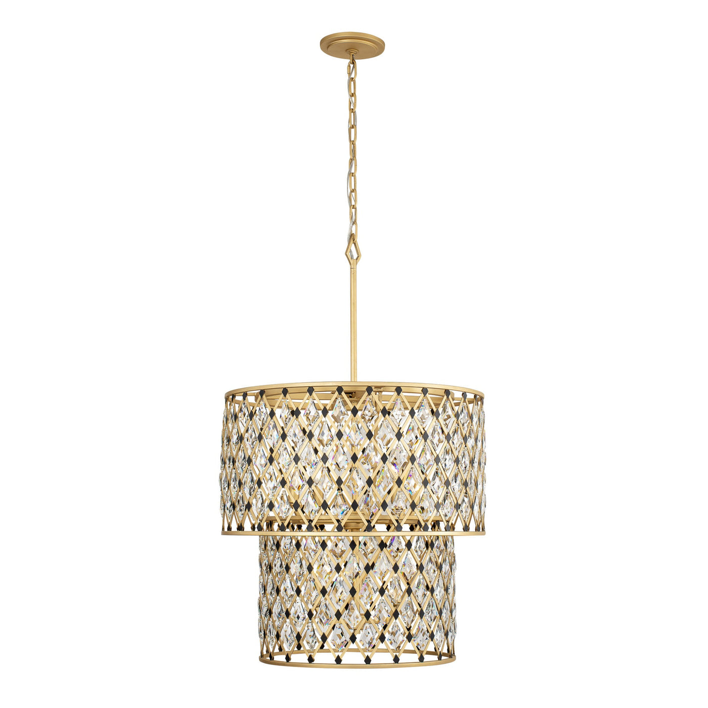 Windsor 7 Light 2-Tier Crystal Chandelier