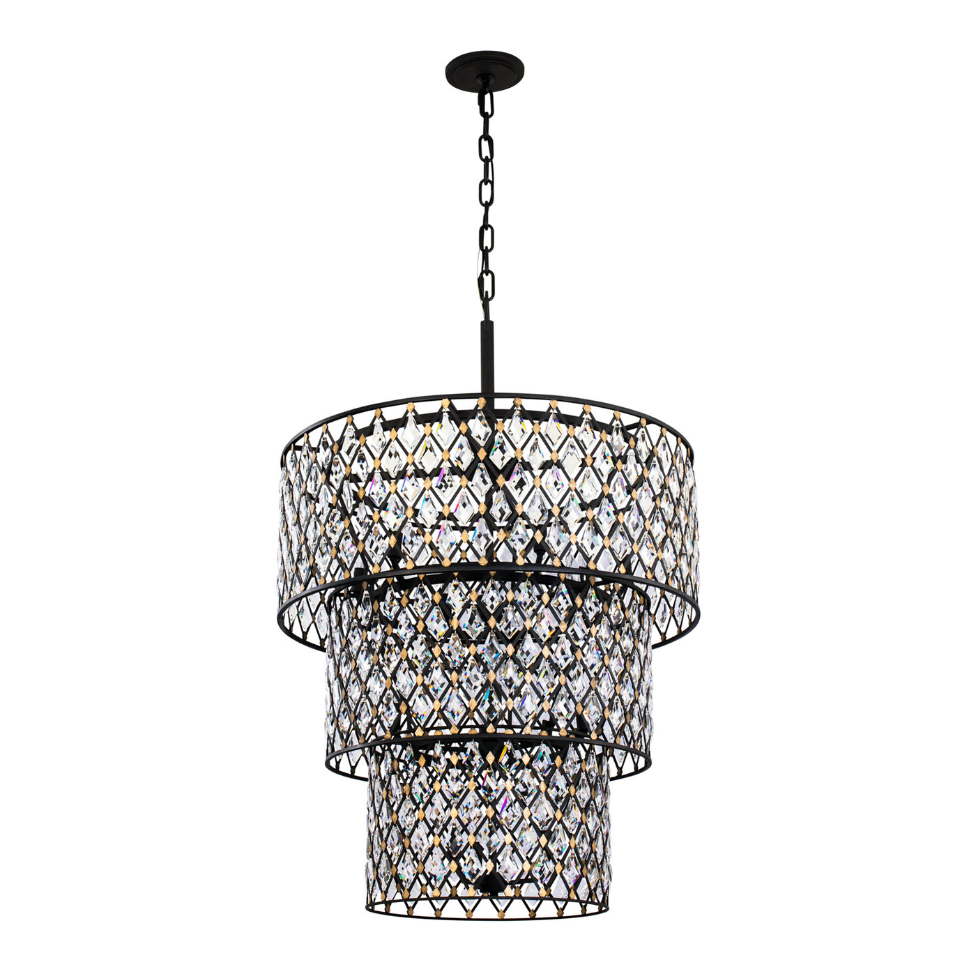 Windsor 13 Light 3-Tier Crystal Chandelier