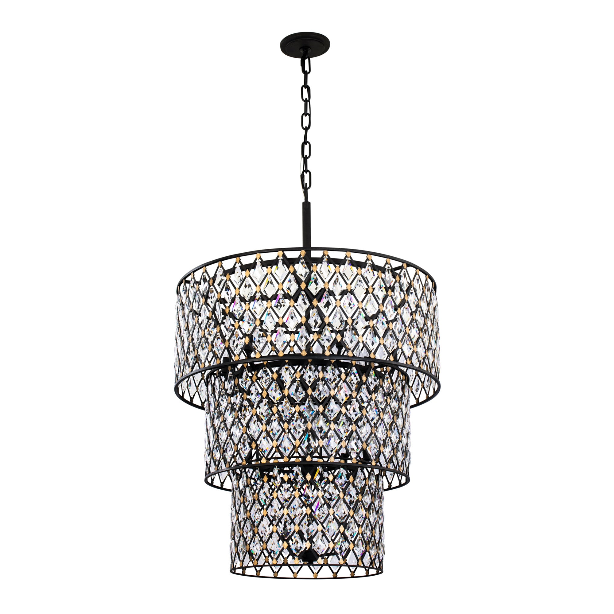 Windsor 13 Light 3-Tier Crystal Chandelier
