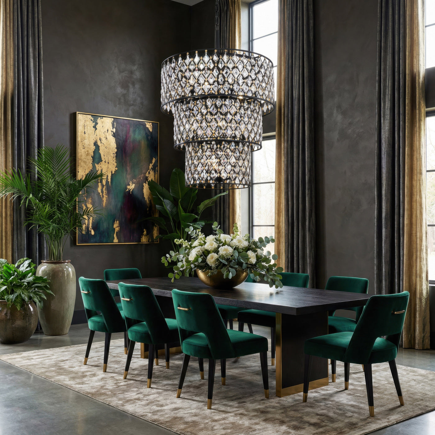 Windsor 13 Light 3-Tier Crystal Chandelier