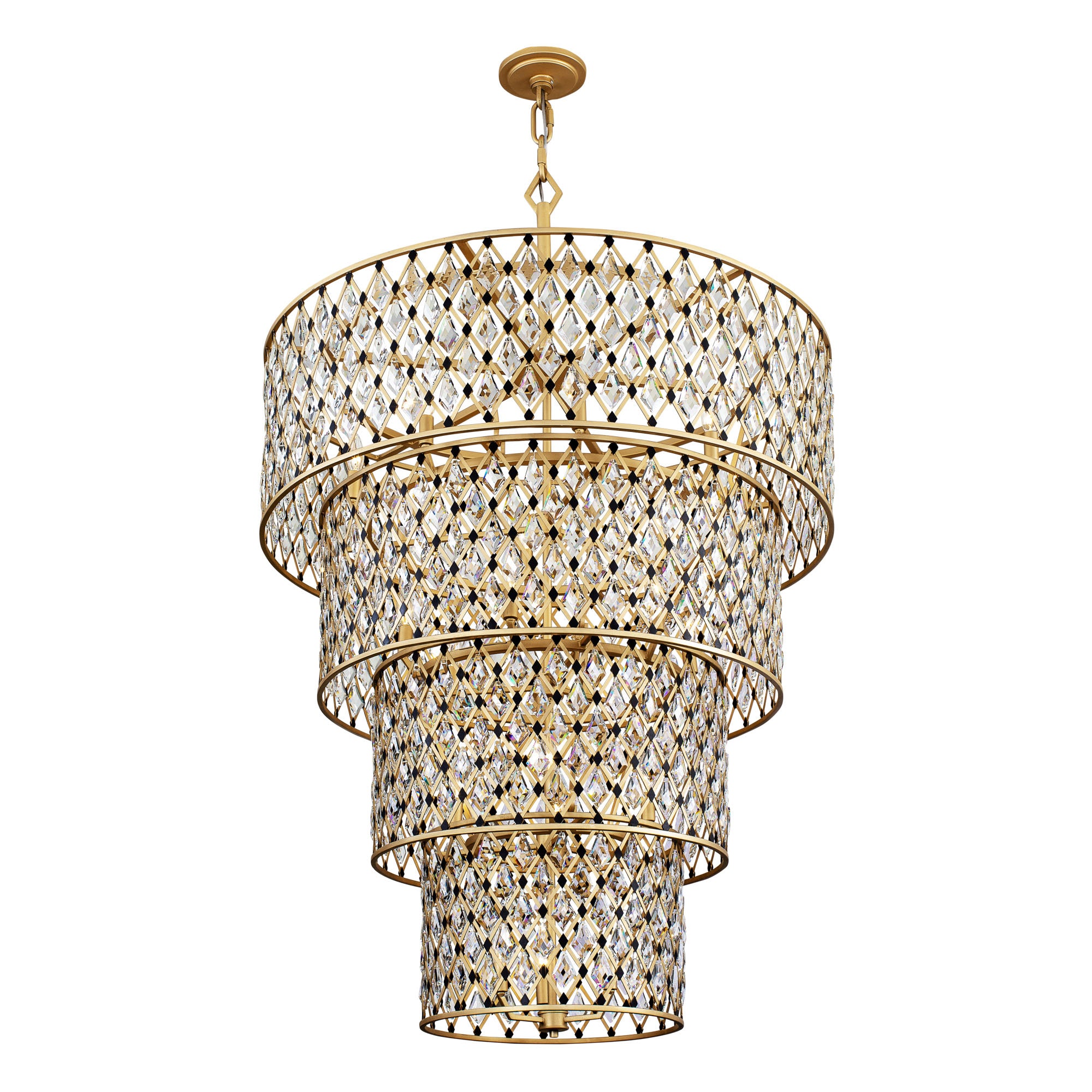 Windsor 21 Light 4-Tier Crystal Chandelier