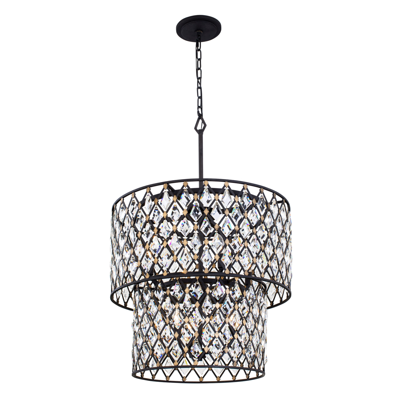 Windsor 7 Light 2-Tier Crystal Chandelier