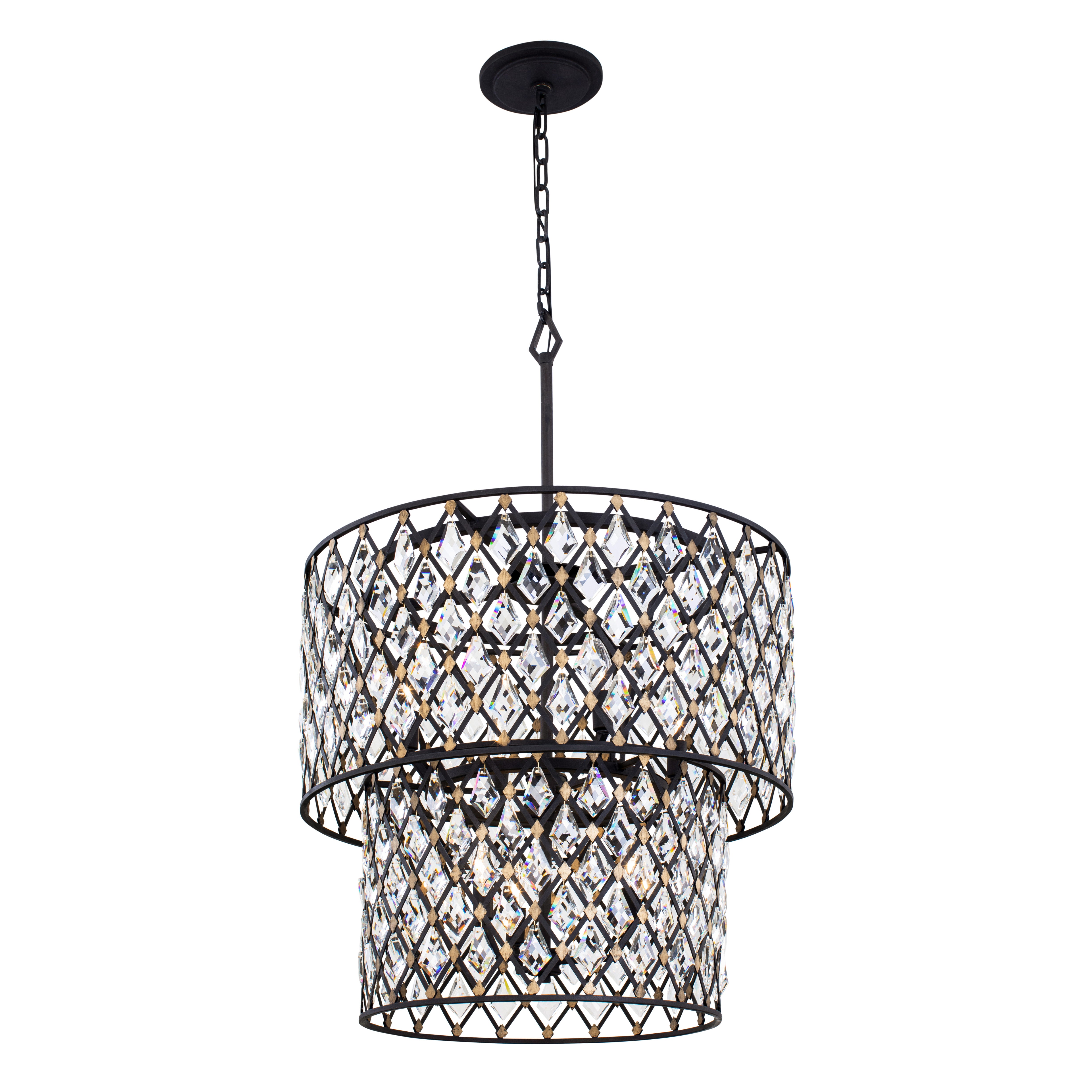 Windsor 7 Light 2-Tier Crystal Chandelier