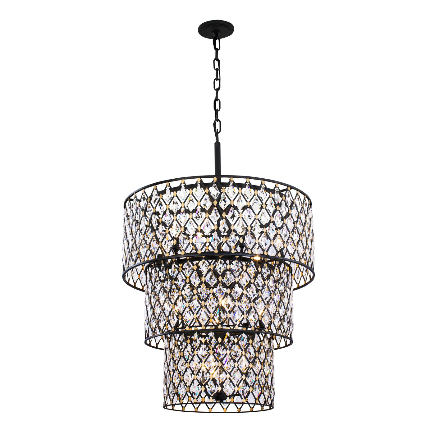 Windsor 13 Light 3-Tier Crystal Chandelier