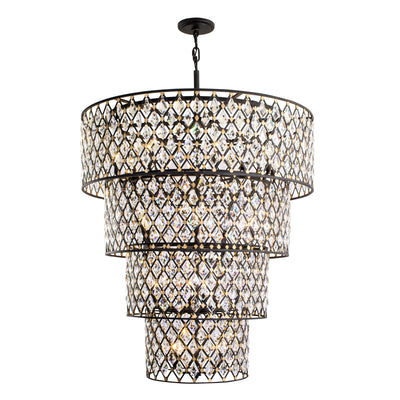 Windsor 21 Light 4-Tier Crystal Chandelier