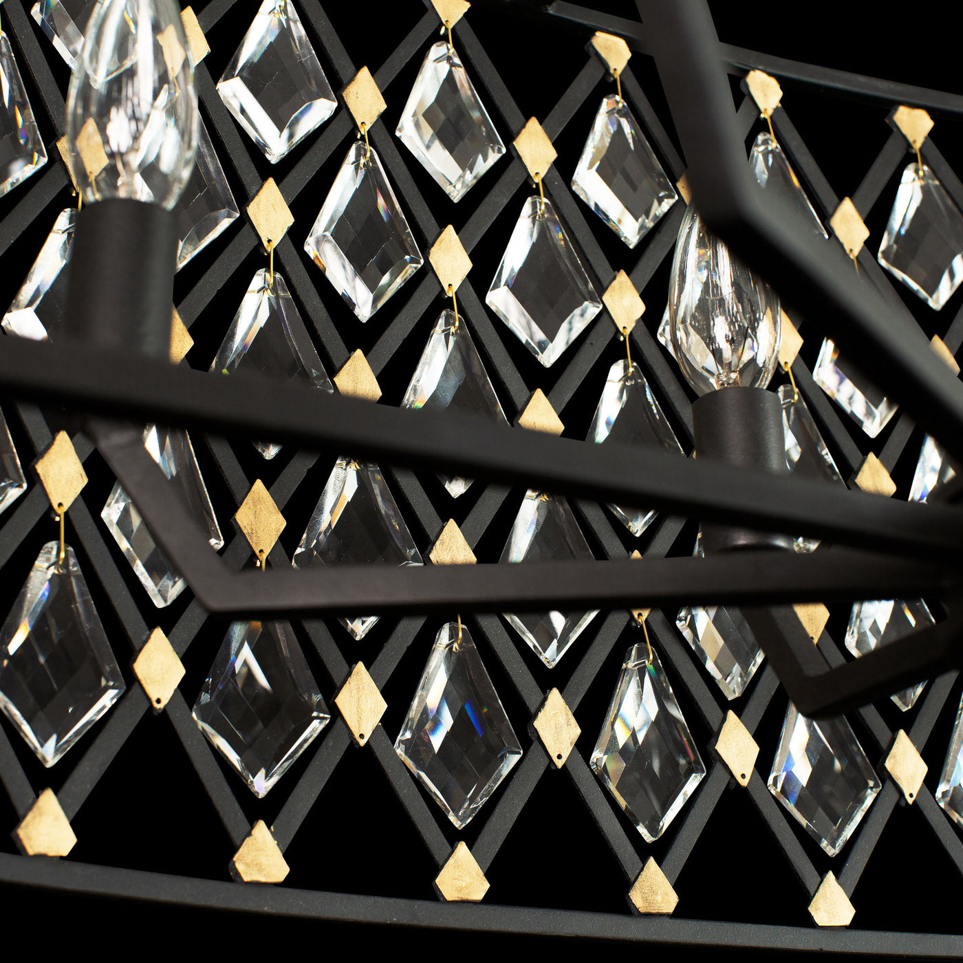 Windsor 8 Light Oval Crystal Linear Pendant