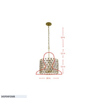 Windsor 4 Light Crystal Pendant