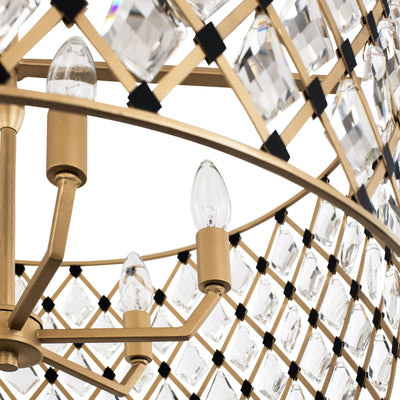 Windsor 6 Light Crystal Pendant
