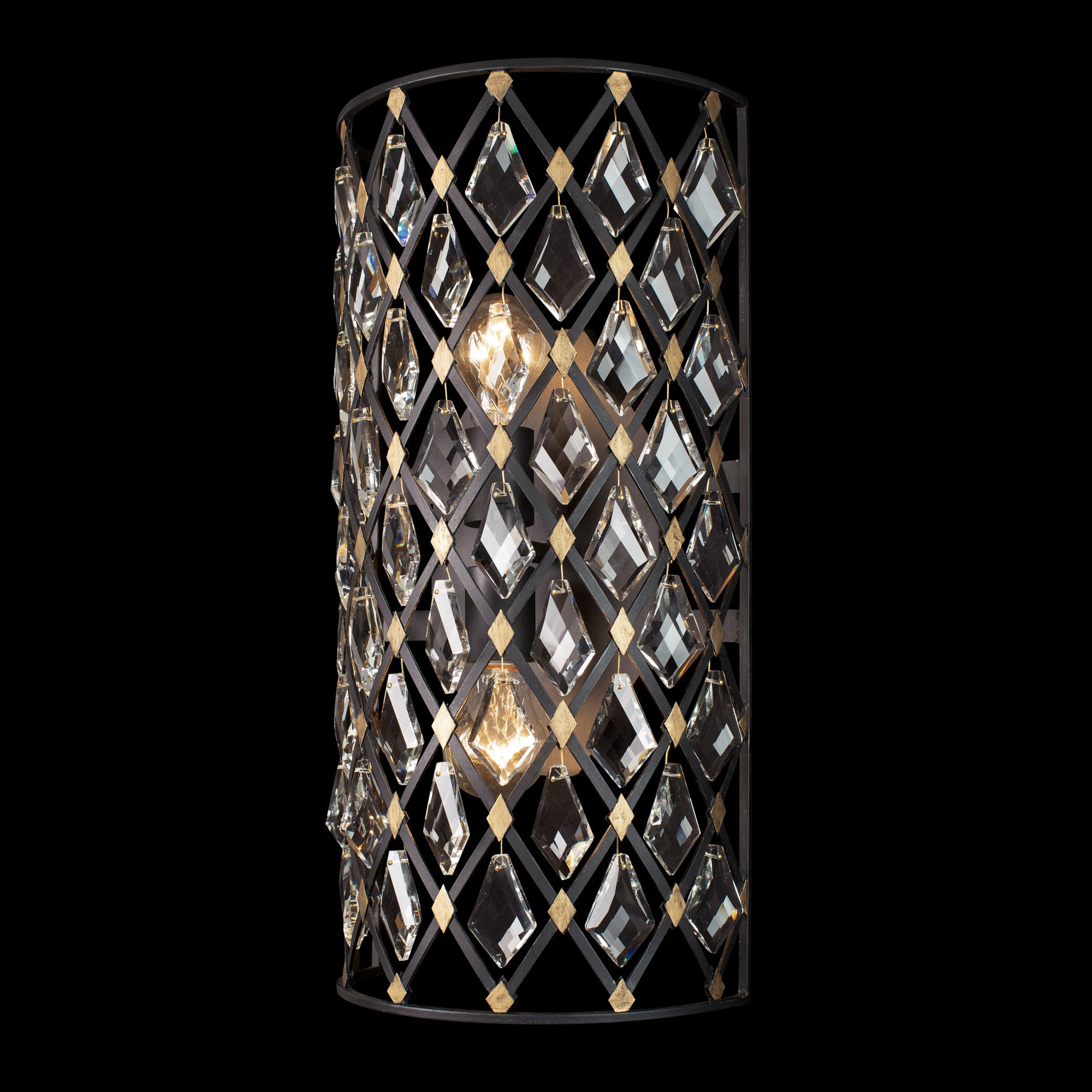 Windsor 2 Light Crystal Wall Sconce