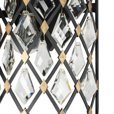 Windsor 2 Light Crystal Wall Sconce