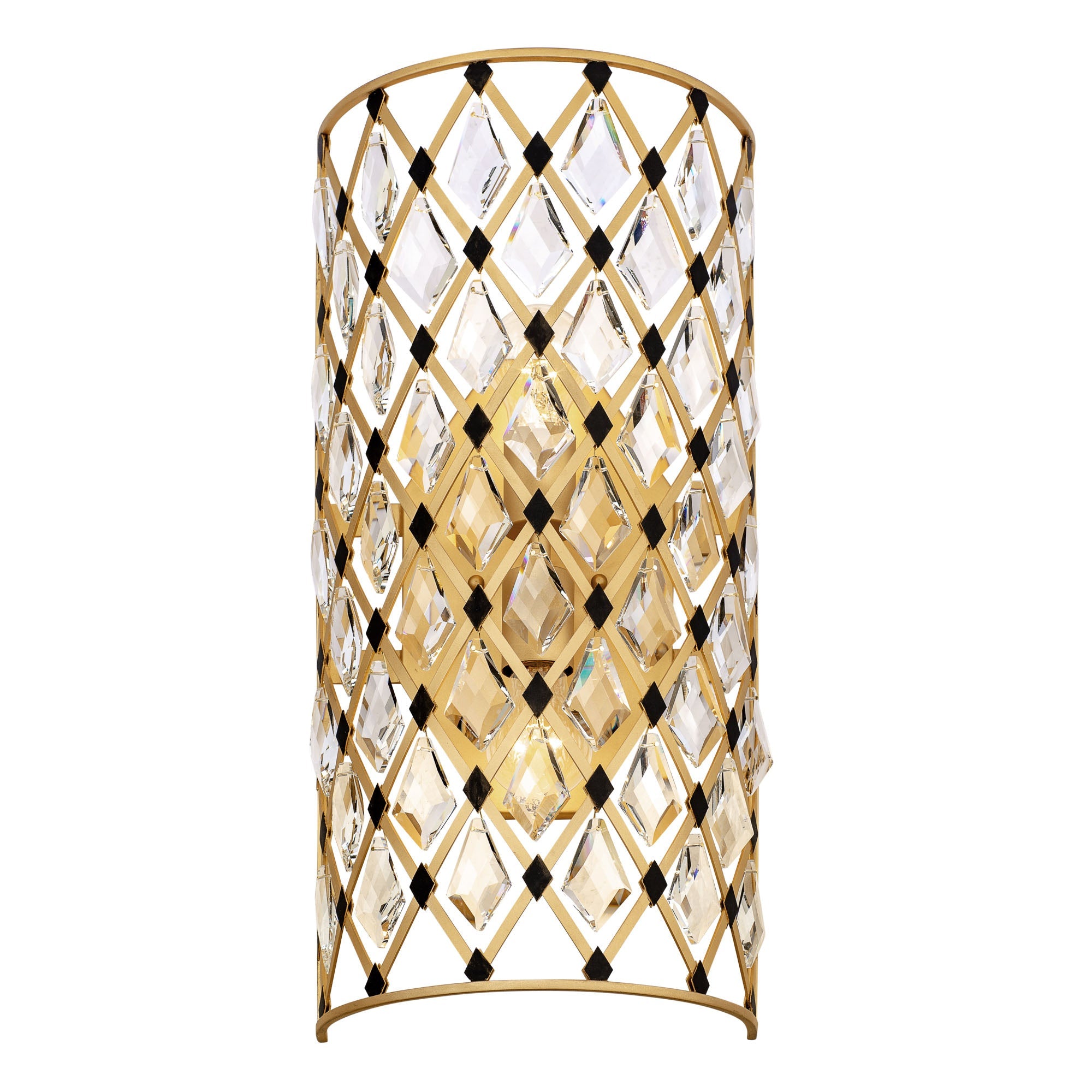 Windsor 2 Light Crystal Wall Sconce